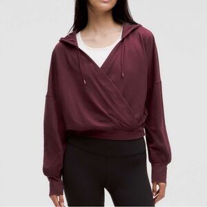 Lululemon (2025) Soft Jersey Relaxed Wrap-Front Hoodie
Garnet